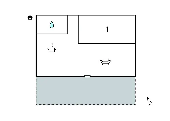 1 Bedroom Cozy In *